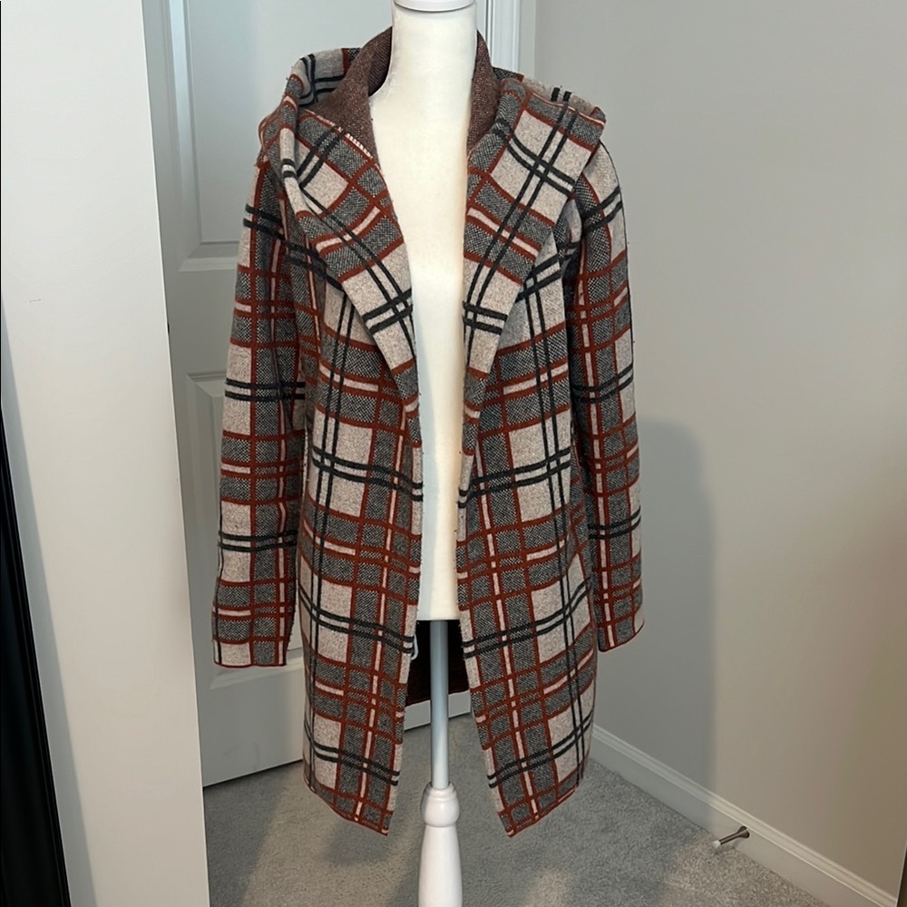 Plaid Hooded Coat